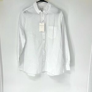 Dapper Boi Classic White Button Down mens Shirt 2XL